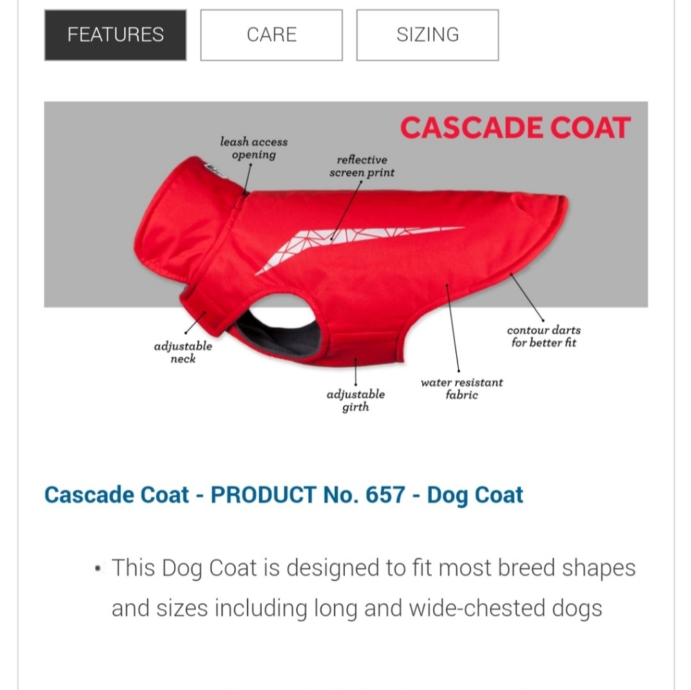 Rc pets cascade coat